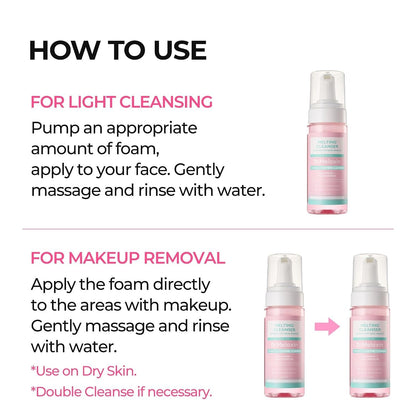 Dr. Melaxin Melting Bubble Cleanser – 2-in-1 Makeup Remover + Face Wash